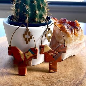 Southwestern statement earrings